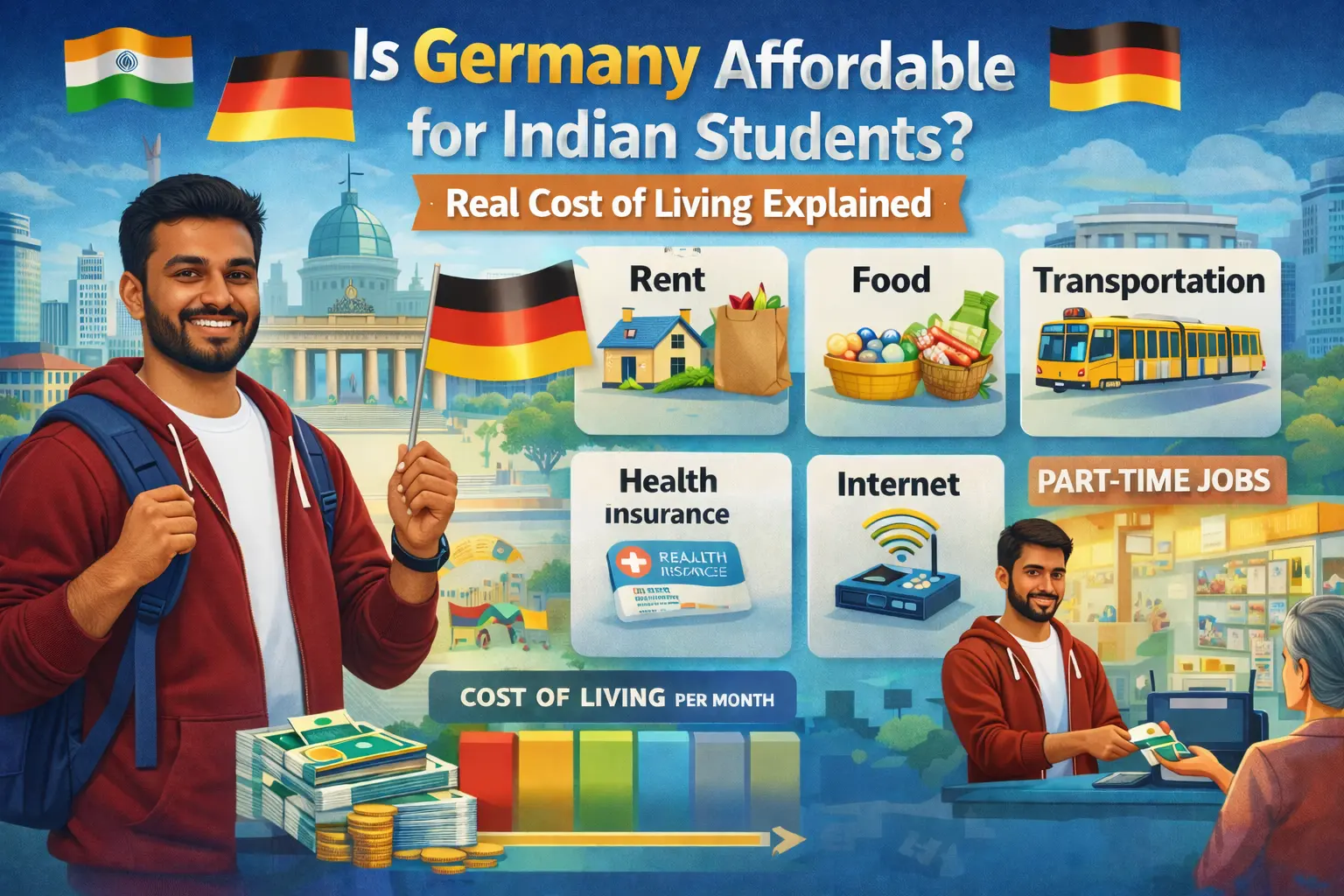 cost of living in germany for indian students
